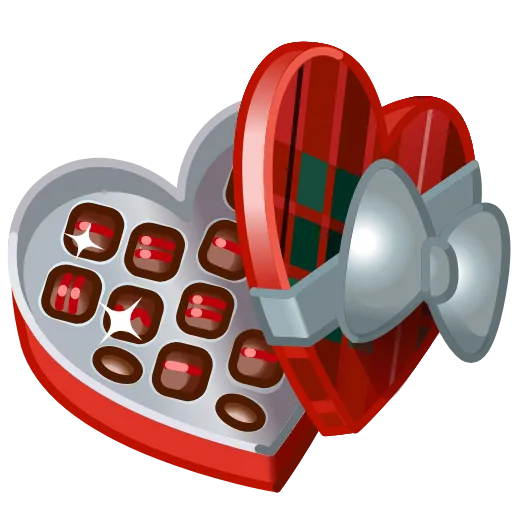 🍫 Эмодзи «Valentine Box» для Telegram