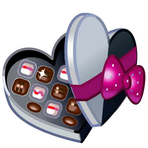 🍫 Эмодзи «Valentine Box» для Telegram
