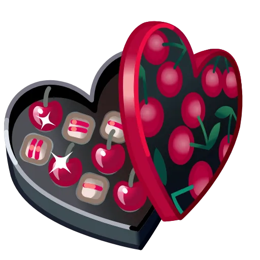 🖤 Эмодзи «Valentine Box» для Telegram