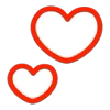 ❤️ Эмодзи «❤ Hearts - сердечки эмоджи» для Telegram