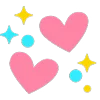 ❤️ Эмодзи «❤ Hearts - сердечки эмоджи» для Telegram