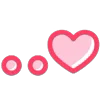 ❤️ Эмодзи «❤ Hearts - сердечки эмоджи» для Telegram