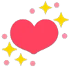 ❤️ Эмодзи «❤ Hearts - сердечки эмоджи» для Telegram