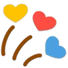❤️ Эмодзи «❤ Hearts - сердечки эмоджи» для Telegram