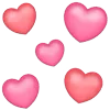 ❤️ Эмодзи «❤ Hearts - сердечки эмоджи» для Telegram