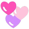 ❤️ Эмодзи «❤ Hearts - сердечки эмоджи» для Telegram