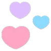 ❤️ Эмодзи «❤ Hearts - сердечки эмоджи» для Telegram