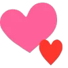 ❤️ Эмодзи «❤ Hearts - сердечки эмоджи» для Telegram