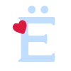 🩵 Эмодзи «Буквы с сердечками и иконки ко дню всех влюбленных» для Telegram