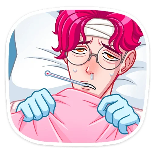 🤒 Стикер «Доктор Валентайн без надписей» для Telegram