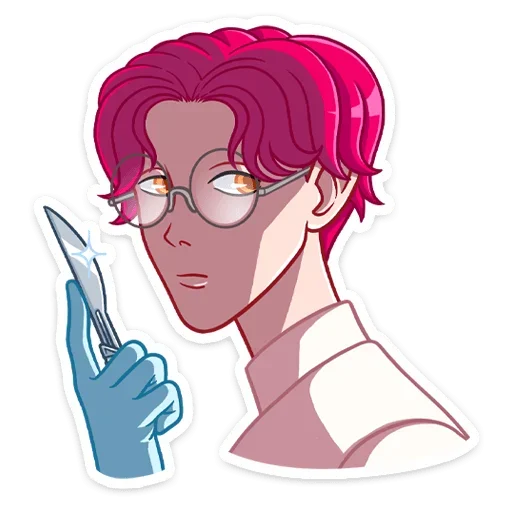 🔪 Стикер «Доктор Валентайн без надписей» для Telegram