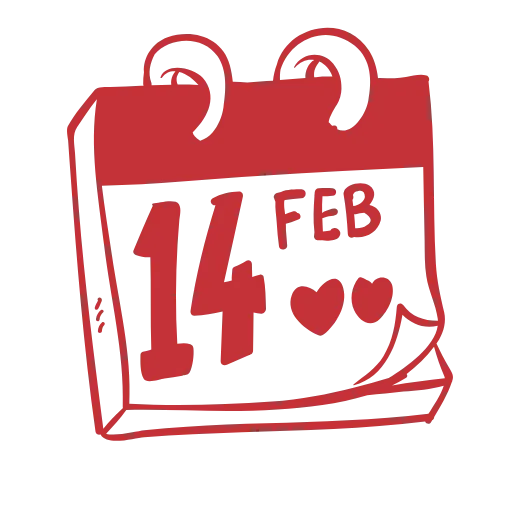 ❤️ Эмодзи «Feb 14» для Telegram