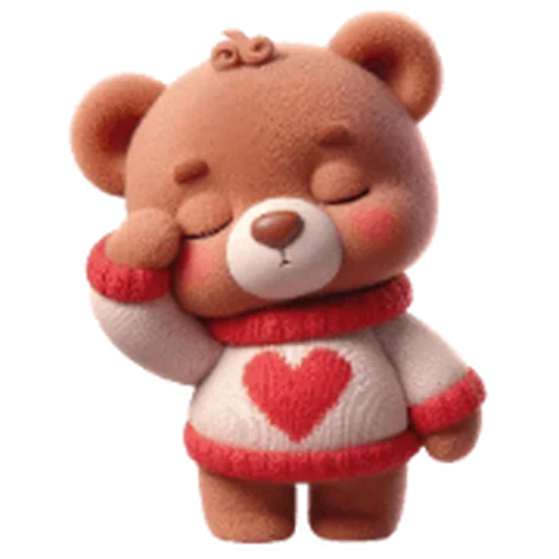 ❤️ Стикер «Valentines Bear» для Telegram