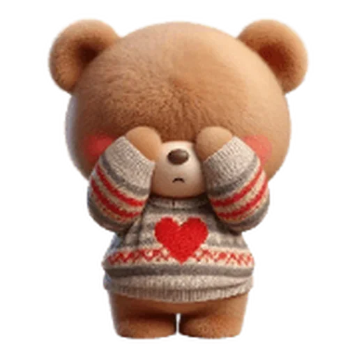 ❤️ Стикер «Valentines Bear» для Telegram