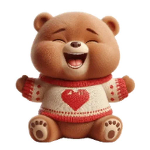 ❤️ Стикер «Valentines Bear» для Telegram