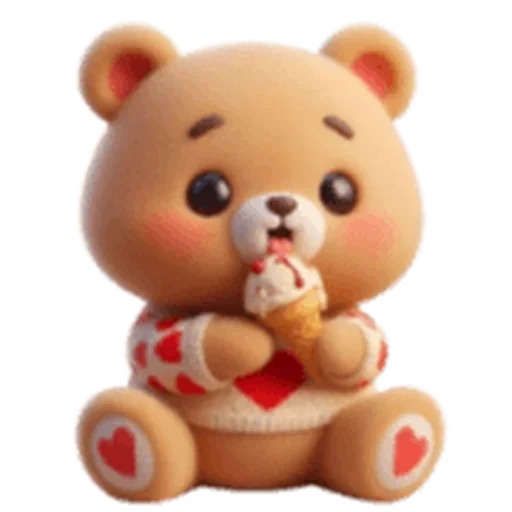 ❤️ Стикер «Valentines Bear» для Telegram