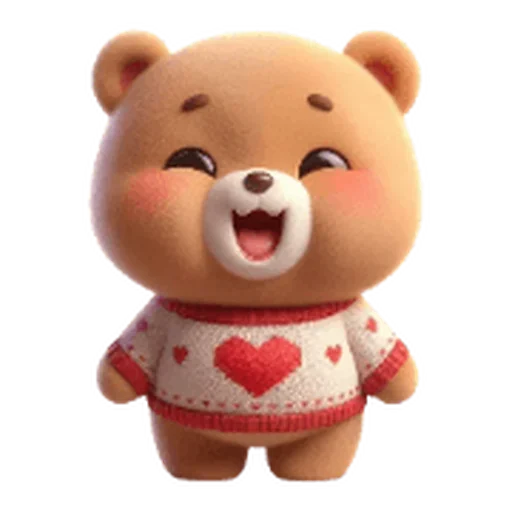 ❤️ Стикер «Valentines Bear» для Telegram
