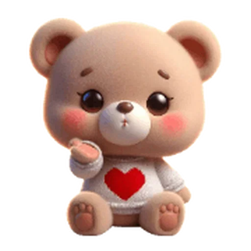 ❤️ Стикер «Valentines Bear» для Telegram