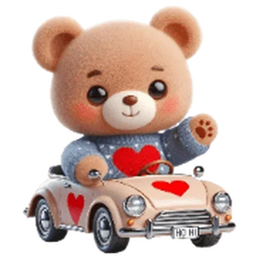 ❤️ Стикер «Valentines Bear» для Telegram