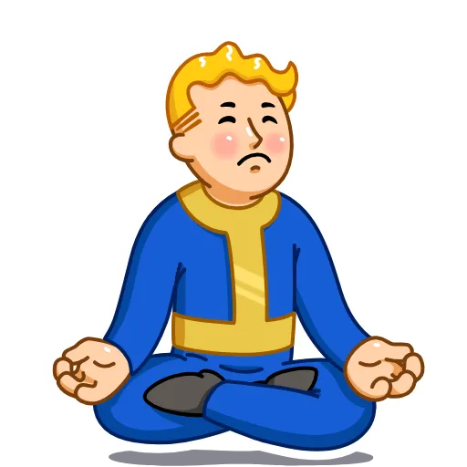 🧘‍♂ Эмодзи «Fallout Vault Boy» для Telegram