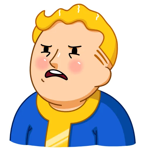 😝 Эмодзи «Fallout Vault Boy» для Telegram