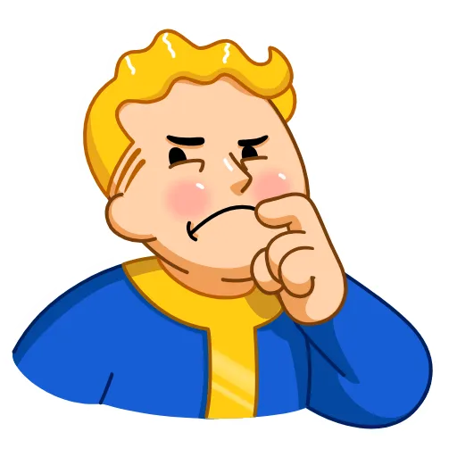 🤔 Эмодзи «Fallout Vault Boy» для Telegram
