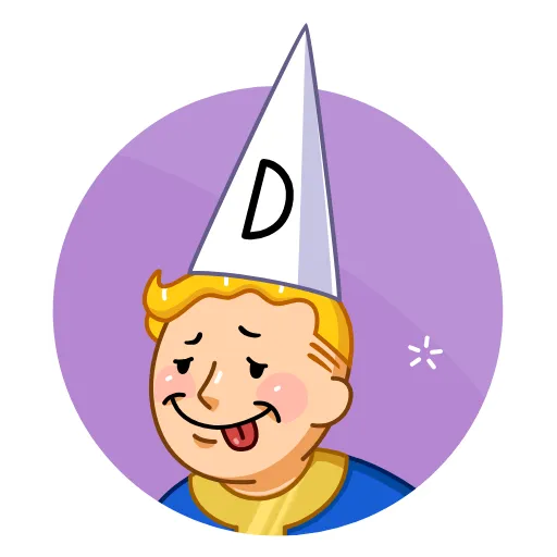 🥳 Эмодзи «Fallout Vault Boy» для Telegram