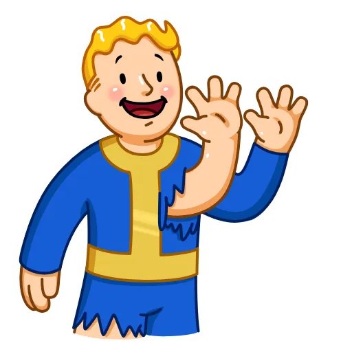 ☢ Эмодзи «Fallout Vault Boy» для Telegram