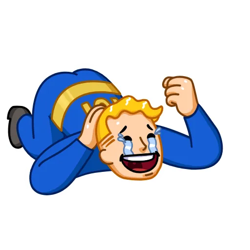 😂 Эмодзи «Fallout Vault Boy» для Telegram