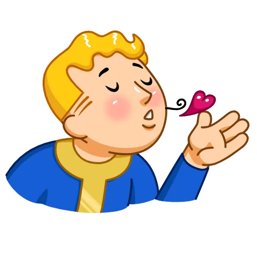 😘 Эмодзи «Fallout Vault Boy» для Telegram