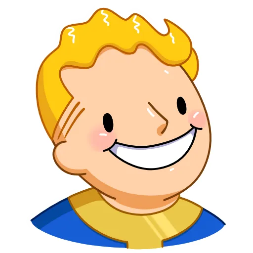 😄 Эмодзи «Fallout Vault Boy» для Telegram