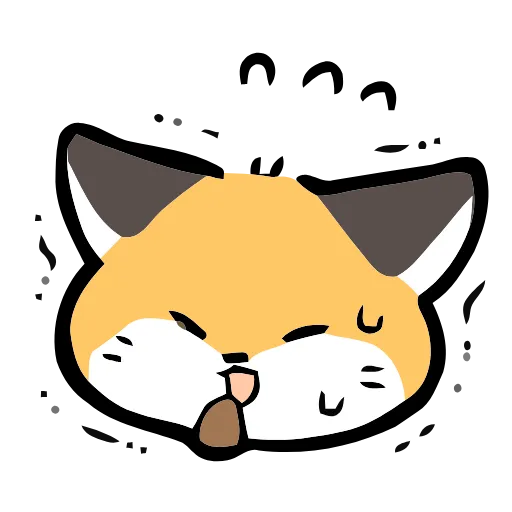 🦊 Эмодзи «Cute Fox» для Telegram