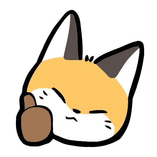🦊 Эмодзи «Cute Fox» для Telegram