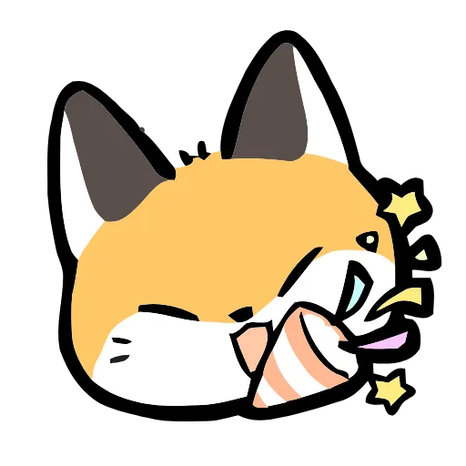 🦊 Эмодзи «Cute Fox» для Telegram