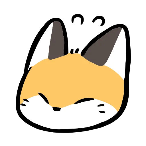 🦊 Эмодзи «Cute Fox» для Telegram