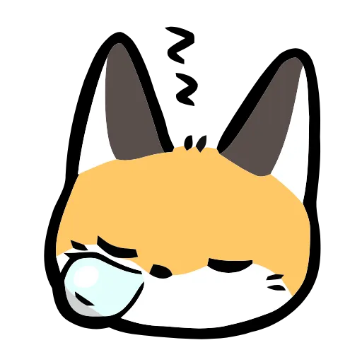 🦊 Эмодзи «Cute Fox» для Telegram