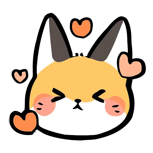 Эмодзи Cute Fox для Telegram — скачать