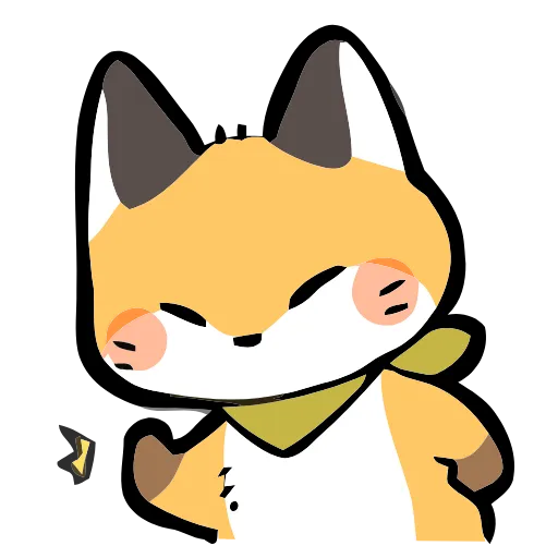 🦊 Эмодзи «Cute Fox» для Telegram