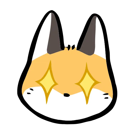 🦊 Эмодзи «Cute Fox» для Telegram