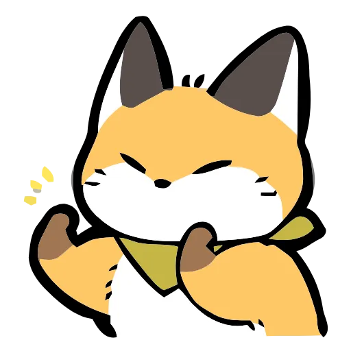 🦊 Эмодзи «Cute Fox» для Telegram