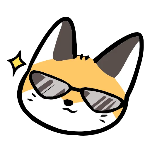 🦊 Эмодзи «Cute Fox» для Telegram
