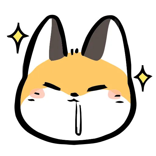 🦊 Эмодзи «Cute Fox» для Telegram
