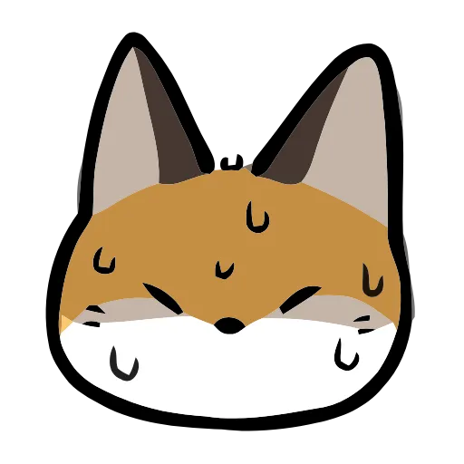 🦊 Эмодзи «Cute Fox» для Telegram