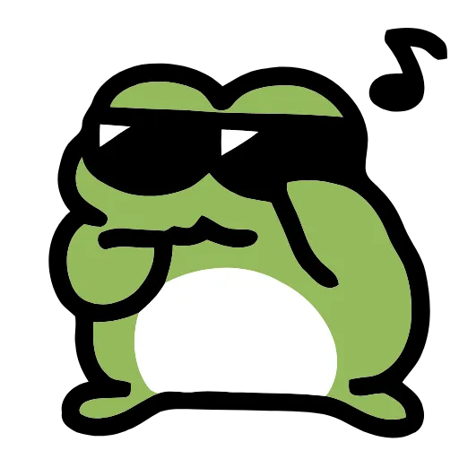 😎 Эмодзи «Frog -» для Telegram