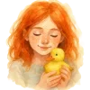 👩‍🦰 Эмодзи «Великая Пасха» для Telegram