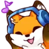 🎧 Эмодзи «Vicksy fox 🦊» для Telegram