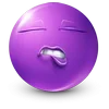 😌 Эмодзи «Purple Face Emoji» для Telegram
