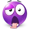 🤩 Эмодзи «Purple Face Emoji» для Telegram