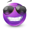 😎 Эмодзи «Purple Face Emoji» для Telegram