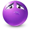 🤩 Эмодзи «Purple Face Emoji» для Telegram